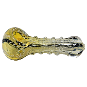 3" Silver Fumed Twisted Rod Art Hand Pipe (Pack Of 2) - [RJA28]