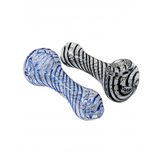 3" Swirl Rod Art Hand Pipe (Pack Of 2) - [RJA38]