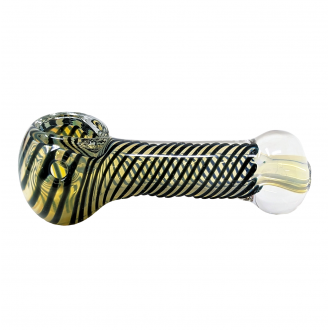 3" Silver Fumed Swirl Art Hand Pipe (Pack Of 2) - [RJA43]