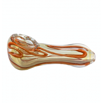 2.5 Silver Fumed Inside Out Hand Pipe (Pack of 2) - [RJA58]