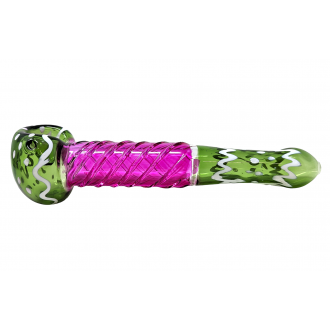 7" Color Diamond Tube Hand Pipe - [RKGH37]