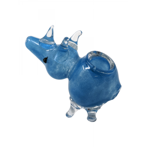 Mini Rhino Frit Animal Pipe [RKGS27]