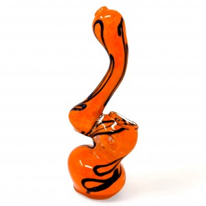 6" Frit Art Twisted Trail Bubbler Hand Pipe 1pk - [RKGS67]