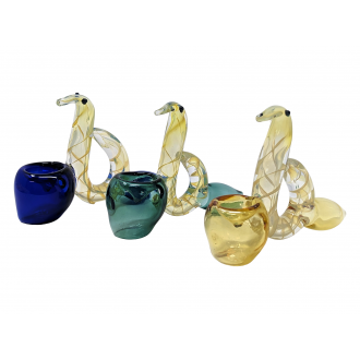 4" Color Tube Bird Hand Pipe - [RKGS8]