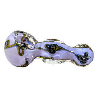 3" Slyme Frit Rod Art Work Hand Pipe (Pack Of 2) [SDK666]