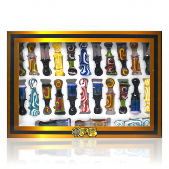 On Point Glass - 3.5" Color Splash Assorted Chillum - 25ct Display