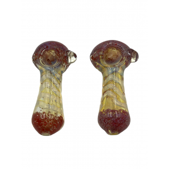 4" Silver Fumed Body & Silver Fumed Body Hand Pipe - (Pack of 2) [SJN8]