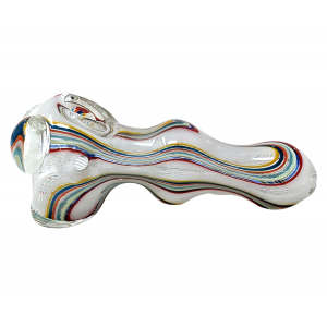 5" Assorted Bubble Body Flat Head Spoon Hand Pipe - (Pack of 2) [STJ108]