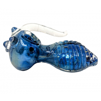 4.5" Leaf Body Tri-Horn Head Spoon Hand Pipe - [STJ61]