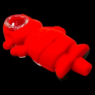 4" Ho, Ho, Ho! True Spirit of Christmas - Silicone Santa Hand Pipe - [TX787]