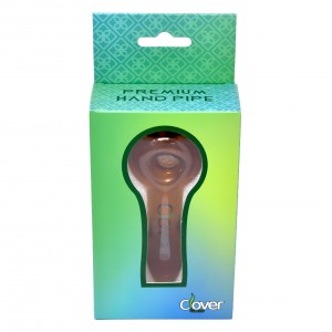 Clover Glass - 4" Screen Bowl Premium Spoon Hand Pipe