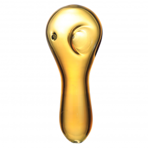 Clover Glass - 4" Colored Glass Spoon Hand Pipe