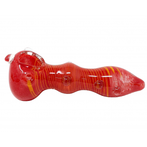 4" Frit & Multi Marble Swirl Art Hand Pipe [XQ178]