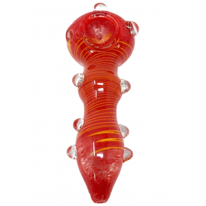 4" Frit & Multi Marble Swirl Art Hand Pipe [XQ178]