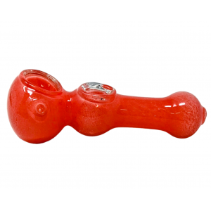 4" Frit Double Ball Art Hand Pipe [XQ184]