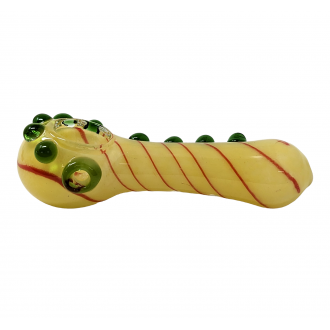 4.5" Frit & Multi Marble Art Hand Pipe (Pack of 2) - [ZD112]