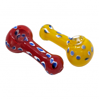 4" Frit & Dot Art Hand Pipe (Pack of 2) - [ZD161]