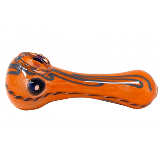 4" Frit Body Line Art Hand Pipe (Pack of 2) - [ZD207]