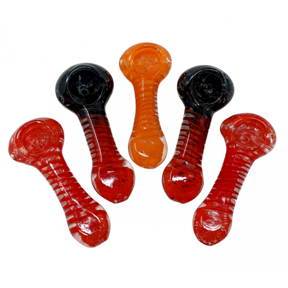 4 Inch Flat Mouth Spoon Glass Hand Pipe Weed Bowl