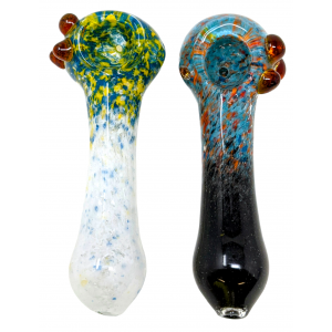 4.5" Frit Ombre Multi Marble Head Hand Pipe - (Pack of 2) [ZD218]