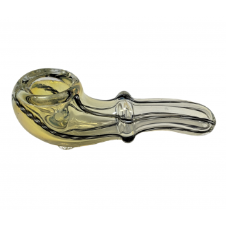 3.5" Mini Silver Fumed Single Rim Sherlock Hand Pipe - (Pack of 10) [ZD220]