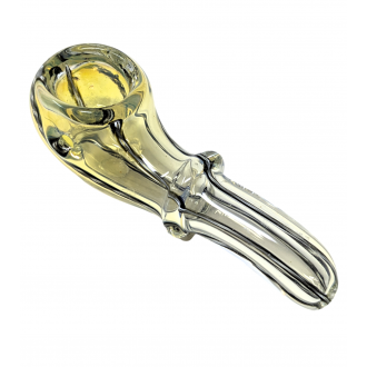 3.5" Mini Silver Fumed Single Rim Sherlock Hand Pipe - (Pack of 10) [ZD220]