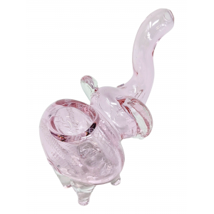 2.5" Mini Pink Standing Elephant Animal Hand Pipe - (Pack Of 2) [ZD224]