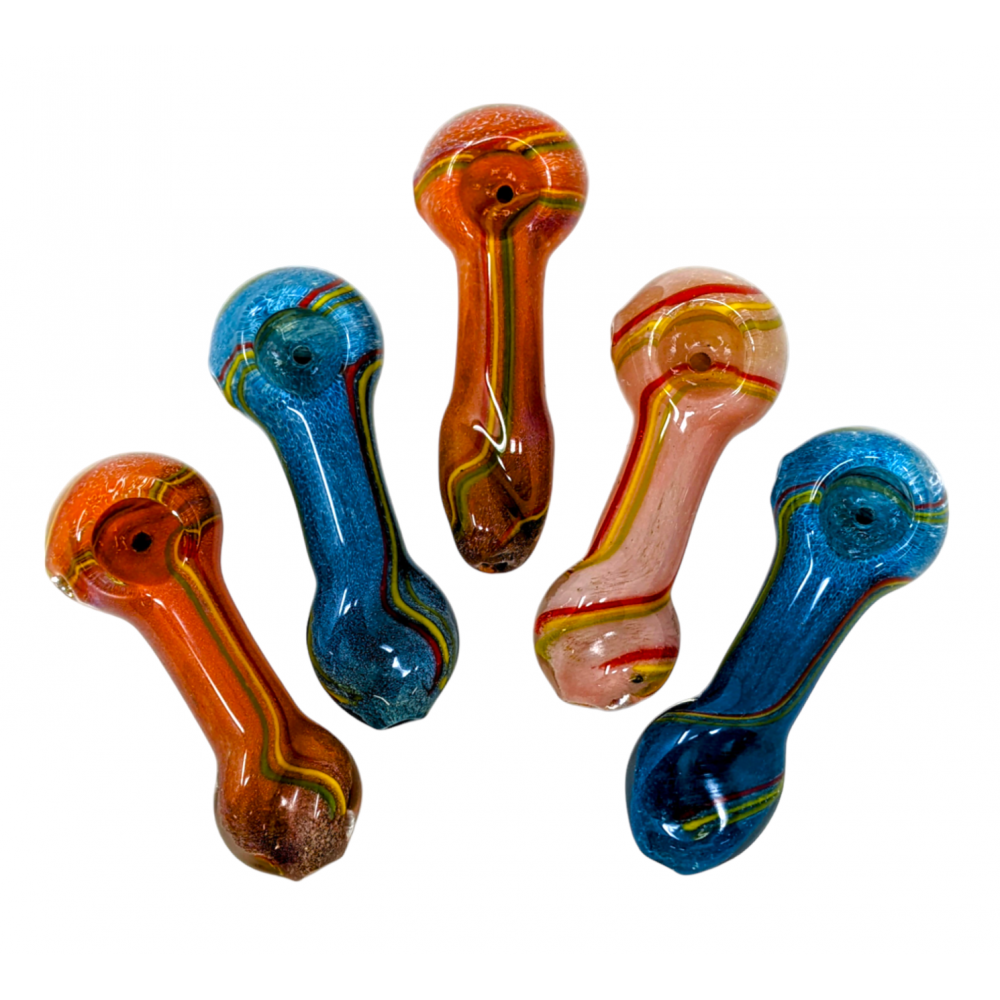 Rasta Color Spoon Hand Pipe