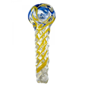 2.5" Ribbon Swirl Twisted Body Spoon Hand Pipe - (Pack of 10) [ZD256]