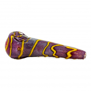 4.5" Frit Art Twisted Rope Art Spoon Hand Pipe (Pack of 2) [ZD70]