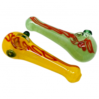 4.5" Frit & Rod Hand Pipe (Pack of 2) - [ZD77]