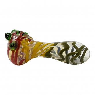 3.5" Rasta Rod Art Hand Pipe (Pack Of 5) [ZD90]