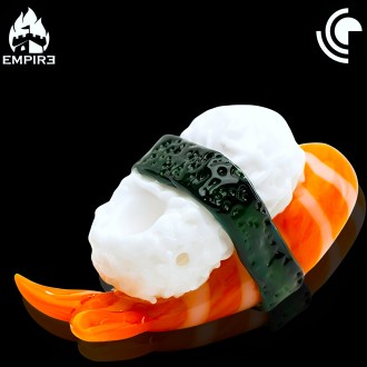 Empire Glassworks - Shrimp Nigiri Dry Pipe [2124]*