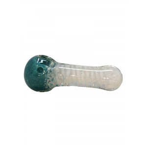 3.5" Panda Pipe Two Tone Frit Helix Spiral Pattern [AM104]