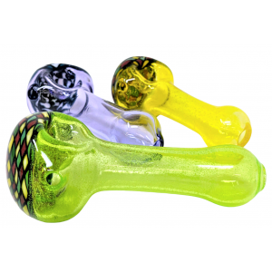 3.5" Fillacello Pipe Handpulled Exotic Tubing Handpipe - [AM388]