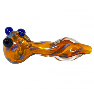 4" Heavy Gold Fumed Hand Pipe - Pack Of 2  [BK227]