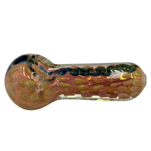 4" Heavy Gold Fumed Snake Rod Art Hand Pipe - (Pack of 2) [RKP231]