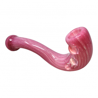 4" Rose Pink Sherlock Hand Pipe [DJ445] 