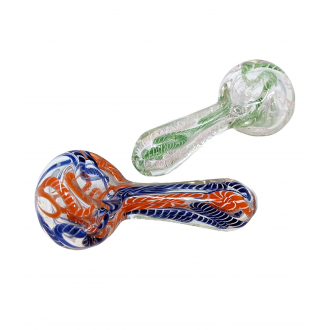 3" Twisted Rod Art Hand Pipe - (Pack of 2) [DJ534]