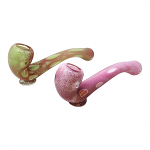 5" Slyme Tube Fumed Art Sherlock Hand Pipe - (Pack of 2) [DJ536]