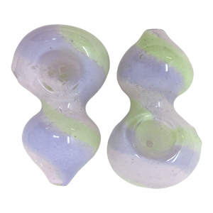 3" Twisted Slyme Color Art Fat Body Hand Pipe - (Pack of 2) [DJ556]