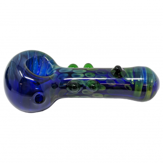 4.5" Spotty Multi Marble Art Hand Pipe - 2Pk [DJ636]