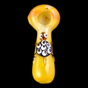 4.5" Gold Fumed Turtle Glass Hand Pipe - 2 Pack