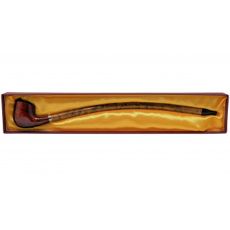 15" FESS Cherry Smooth Churchwarden Gandalf Hand Pipe - [317]