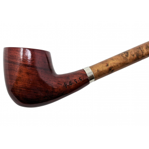 15" FESS Cherry Smooth Churchwarden Gandalf Hand Pipe - [317]