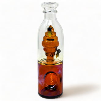 6.5" 2 In 1 "Bizzy Bee Hive" Hand Pipe/Waterpipe - [GB954]