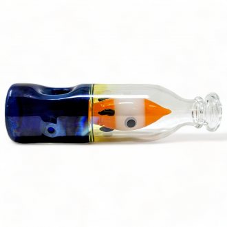 6.5" 2 In 1 "Bottle Rocket Blitz" Hand Pipe/Waterpipe - [GB955]