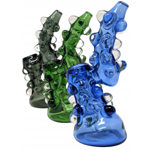 Multi Marble Color Tube Bubbler Hand Pipe - 275g [DJ193]