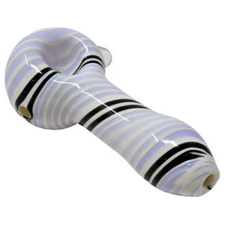 4" White Tube Slyme Rod Art Hand Pipe - (Pack of 2) [DJ500]