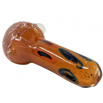 4.5" Frit & Fumed Art Hand Pipe - (Pack of 2) [DJ508]